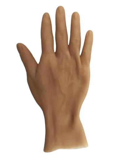 ZHONGJIUYUAN Realistische Mannequin-Handhaut-Silikonhandschuhe für Halloween, Requisiten, Fotografie-Requisiten, Studium, Praxis, Lehrwerkzeug, magische Prothesen-Requisiten, 1 Stück, rechte Hand ZHONGJIUYUAN Realistische Mannequin-Handhaut-Silikonhandschuhe für Halloween, Requisiten, Fotografie-Requisiten, Studium, Praxis, Lehrwerkzeug, magische Prothesen-Requisiten, 1 Stück, rechte Hand von ZHONGJIUYUAN