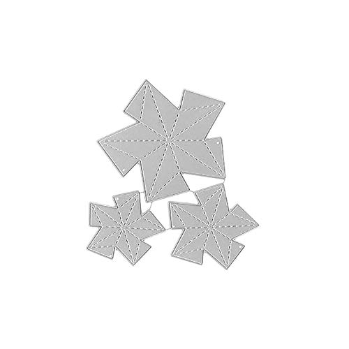Stanzschablonen für Kartenherstellung, fünfzackige Sterne, Metall-Stanzformen für Bastelarbeiten, Sammelalben, Papierkarten, Prägearbeiten von ZHOUBAA