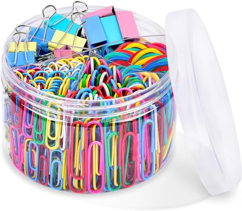 200 Stück Büroklammern-Set, verschiedene Größen von Büroklammern, Gummibänder, Reißnägel für Studium und Arbeit. 200 Stück Büroklammern-Set, verschiedene Größen von Büroklammern, Gummibänder, Reißnägel für Studium und Arbeit. von ZHOUCXZDA