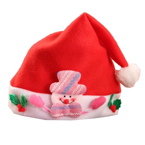 ZHOUSUFEN Festliche Weihnachtsmütze, weiches Acryl, bequeme Mütze, Unisex, für Feiertage, Partys von ZHOUSUFEN