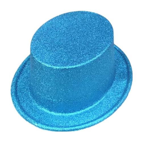 ZHOUSUFEN Glitzernder Zaubererhut, Cowboy-Partyhut, Fedora-Hut, Cosplay-Kostüm, Weihnachtsfeier, glänzende Abdeckung für Erwachsene und Kinder von ZHOUSUFEN