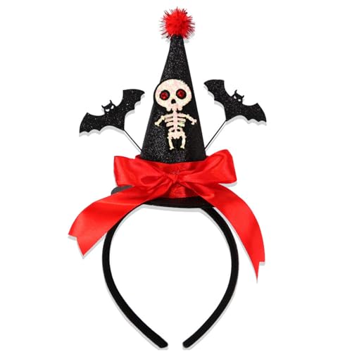 ZHOUSUFEN Glitzerndes Hexen-Haarband für Weihnachten, Halloween-Party, Foto-Requisiten, Karaoke-Party, Cosplay-Requisiten von ZHOUSUFEN