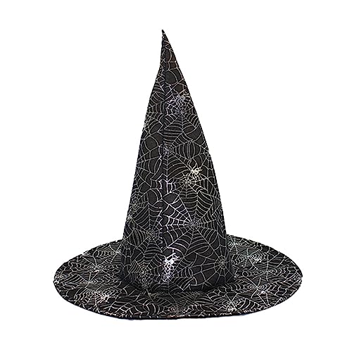 ZHOUSUFEN Halloween-Hexenhut für Kinder und Erwachsene, Halloween-Party, Cosplay-Kostüm, Halloween-Party-Zubehör von ZHOUSUFEN