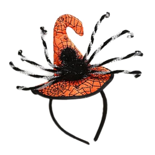 ZHOUSUFEN Hexenhut 3D Spinnen Stirnband Weihnachten Kopfbedeckung Halloween Party Foto Requisiten Party Kopfbedeckung Cosplay Zubehör von ZHOUSUFEN
