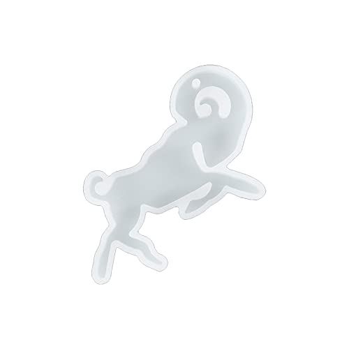 ZHOUSUFEN Schlüsselanhänger-Harz-Form für Bastelarbeiten, Anhänger, Silikonform, Kristall, Epoxidharz, Gießen, Handwerk, Schmuckherstellung von ZHOUSUFEN