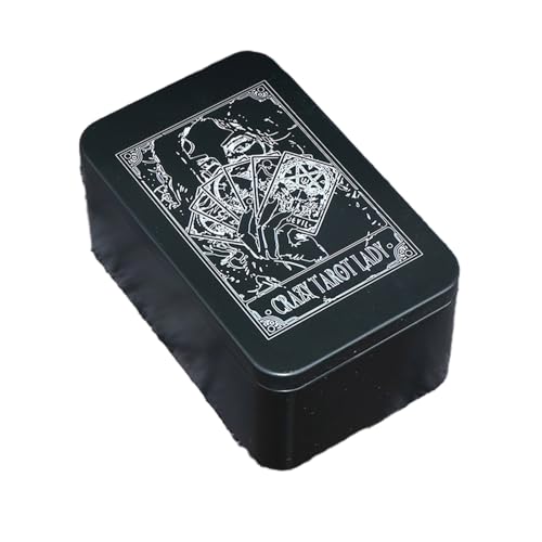 ZHOUSUFEN Spielkartenbox aus Metall – Spieltarots Behälter Aufbewahrungsbox – Poker-Box – leere Süßigkeiten-Aufbewahrungsbox ZHOUSUFEN Spielkartenbox aus Metall – Spieltarots Behälter Aufbewahrungsbox – Poker-Box – leere Süßigkeiten-Aufbewahrungsbox von ZHOUSUFEN