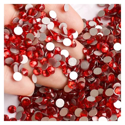 Hotfix Strasssteine Für Kleidung Flatback Kristall-Strasssteine ​​in allen Größen for Nagelkleidung for Basteln, Basteln, Dekorieren, Edelsteine(Light Siam,SS20 1440Pcs) von ZHOUXYFDC