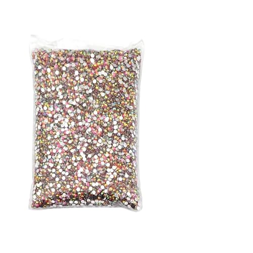 Hotfix Strasssteine Für Kleidung Hotfix-Strasssteine, großes Paket, Harz, nicht Hotfix-Strasssteine, lose, flache Kristalle, Nagel, DIY, Glitzerstein(Light Rose Red AB,PCS_4MM 5000 PCS) von ZHOUXYFDC