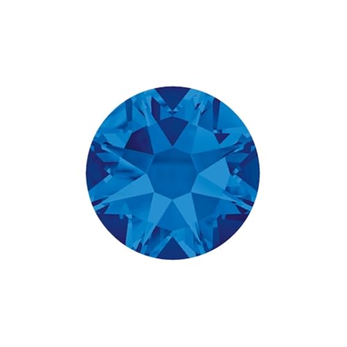Hotfix Strasssteine Für Kleidung Nicht Hotfix DIY Strass Kristall Stick Auf Nägel Flache Rückseite Strass for Nagel Kunst Dekorationen(Capri Blue,SS20 1440Pcs) von ZHOUXYFDC