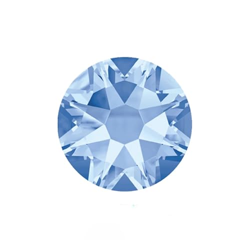 Hotfix Strasssteine Für Kleidung Nicht Hotfix DIY Strass Kristall Strass Stick Auf Nail art Dekorationen DIY Handarbeit Kleidung(Light Sapphire,SS34 288Pcs) von ZHOUXYFDC
