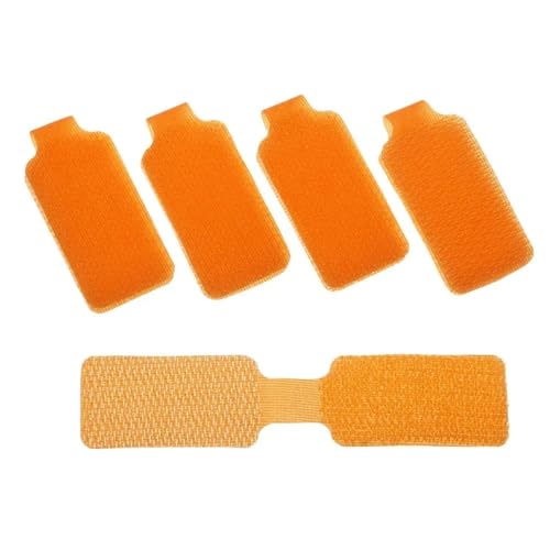 Kabelbeschriftung Bunte wasserdichte selbstklebende Drahtetiketten Netzwerkkabeletikettenaufkleber for elektrische Kabel organisieren die Kabelidentifikation(Orange-Unwritable) von ZHOUXYFDC