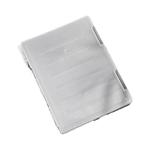 ZHOUXYFDC Dokumentenbox 2 STÜCKE Transparente Dateibox A4 Kunststoff PP Dateibox for Schüler Mehrschichtige Tragbare Doppelschicht Datendatei Betreffklassifizierung(Gray) von ZHOUXYFDC