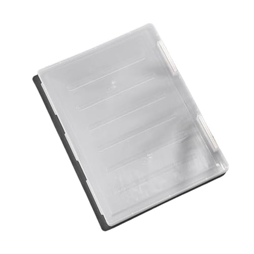 ZHOUXYFDC Dokumentenbox 2 STÜCKE Transparente Dateibox A4 Kunststoff PP Dateibox for Schüler Mehrschichtige Tragbare Doppelschicht Datendatei Betreffklassifizierung(White) von ZHOUXYFDC