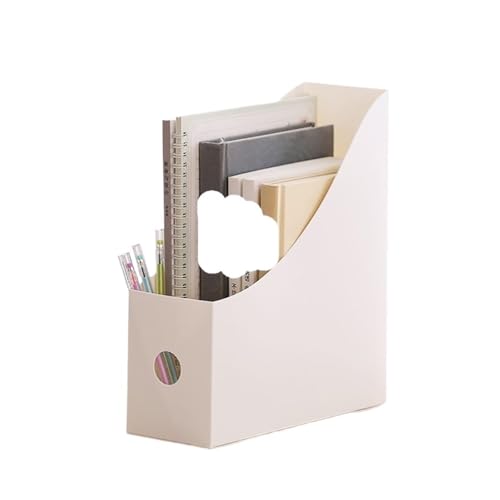 ZHOUXYFDC Dokumentenbox 2PC Büro Dokument Datei Lagerung Box Klapp Desktop Organizer Multifunktions Bücher Bleistift Kleinigkeiten Lagerung Box Büro Liefert(White) von ZHOUXYFDC