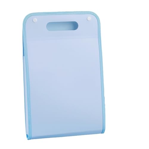 ZHOUXYFDC Dokumentenbox Aktenordner mit 13 Fächern, tragbarer Dokumenten-Organizer im A4-Briefformat mit Akkordeon for die Aufbewahrung im Klassenzimmer, Büro und zu Hause, 2 Stück(Blue) von ZHOUXYFDC