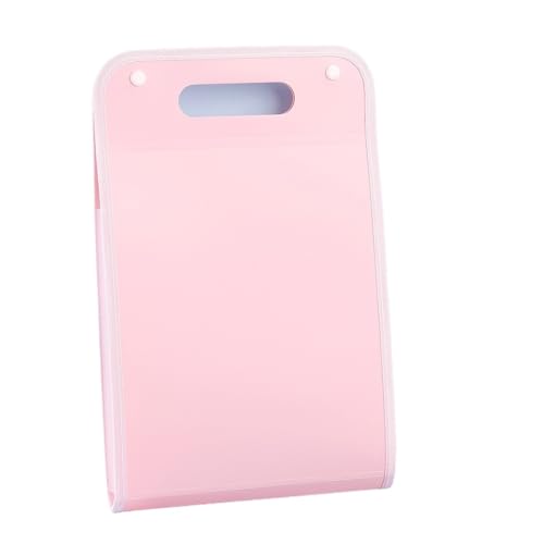 ZHOUXYFDC Dokumentenbox Aktenordner mit 13 Fächern, tragbarer Dokumenten-Organizer im A4-Briefformat mit Akkordeon for die Aufbewahrung im Klassenzimmer, Büro und zu Hause, 2 Stück(Pink) von ZHOUXYFDC