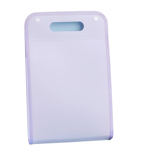 ZHOUXYFDC Dokumentenbox Aktenordner mit 13 Fächern, tragbarer Dokumenten-Organizer im A4-Briefformat mit Akkordeon for die Aufbewahrung im Klassenzimmer, Büro und zu Hause, 2 Stück(Purple) von ZHOUXYFDC