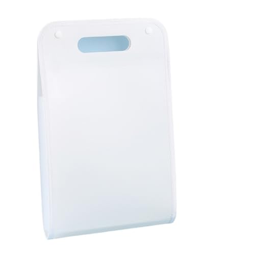 ZHOUXYFDC Dokumentenbox Aktenordner mit 13 Fächern, tragbarer Dokumenten-Organizer im A4-Briefformat mit Akkordeon for die Aufbewahrung im Klassenzimmer, Büro und zu Hause, 2 Stück(White) von ZHOUXYFDC