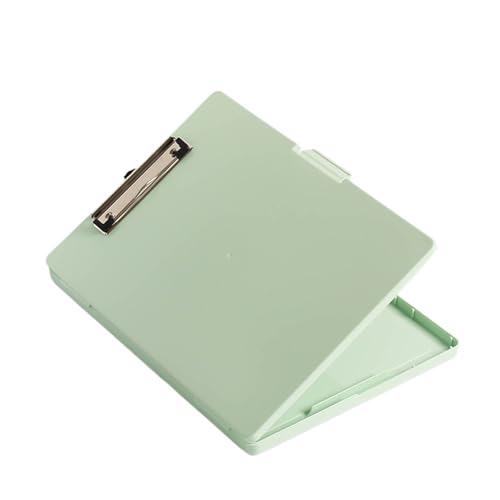 ZHOUXYFDC Dokumentenbox Tragbare A4-Klemmbretter, Dateiordnerbox, stabiles Plattenclip-Design, multifunktional zur effizienten Papieraufbewahrung for Studentenwerkzeuge(Green) von ZHOUXYFDC