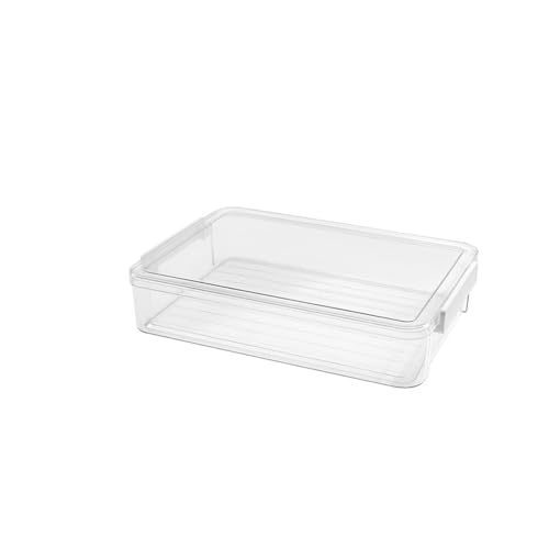 ZHOUXYFDC Dokumentenbox Transparenter Dokumenten-Organizer, Zertifikatsablage, A4-Box, wichtige Informationen, Registrierungsbuch, staubdichte Box, Aufbewahrung, Schreibtisch-Organizer(34.5x23.5x7cm) von ZHOUXYFDC