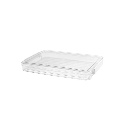ZHOUXYFDC Dokumentenbox Transparenter Dokumenten-Organizer, Zertifikatsablage, A4-Box, wichtige Informationen, Registrierungsbuch, staubdichte Box, Aufbewahrung, Schreibtisch-Organizer(34x23.5x4cm) von ZHOUXYFDC