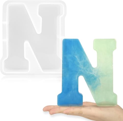17,8 cm große Buchstabenformen für Harz, 3D-A-Großbuchstaben-Form aus Epoxidharz, A- bis Z, dicke Harz-Buchstabenformen für Buchstaben, Wortschilder, Kunst, Bastelarbeiten, Kuchen 17,8 cm große Buchstabenformen für Harz, 3D-A-Großbuchstaben-Form aus Epoxidharz, A- bis Z, dicke Harz-Buchstabenformen für Buchstaben, Wortschilder, Kunst, Bastelarbeiten, Kuchen von ZHRUOYAO
