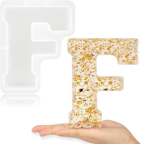 17,8 cm große Buchstabenformen für Harz, 3D-A-Großbuchstaben-Form aus Epoxidharz, A- bis Z, dicke Harz-Buchstabenformen für Buchstaben, Wortschilder, Kunst, Bastelarbeiten, Kuchen 17,8 cm große Buchstabenformen für Harz, 3D-A-Großbuchstaben-Form aus Epoxidharz, A- bis Z, dicke Harz-Buchstabenformen für Buchstaben, Wortschilder, Kunst, Bastelarbeiten, Kuchen von ZHRUOYAO