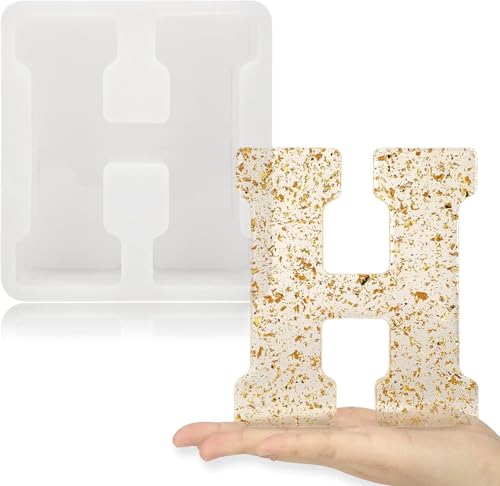 17,8 cm große Buchstabenformen für Harz, 3D-A-Großbuchstaben-Form aus Epoxidharz, A- bis Z, dicke Harz-Buchstabenformen für Buchstaben, Wortschilder, Kunst, Bastelarbeiten, Kuchen 17,8 cm große Buchstabenformen für Harz, 3D-A-Großbuchstaben-Form aus Epoxidharz, A- bis Z, dicke Harz-Buchstabenformen für Buchstaben, Wortschilder, Kunst, Bastelarbeiten, Kuchen von ZHRUOYAO