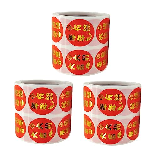 Dekoration chinesischer Knoten, Mondneujahrs-Dekorationen, 3 Rollen, chinesisches Neujahrswunschaufkleber, Frühlingsfest, Süßigkeiten-Aufkleber, Kartengestaltung Dekoration chinesischer Knoten, Mondneujahrs-Dekorationen, 3 Rollen, chinesisches Neujahrswunschaufkleber, Frühlingsfest, Süßigkeiten-Aufkleber, Kartengestaltung von ZHSH