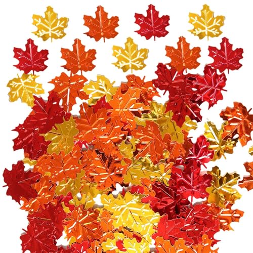 Ahornblatt Konfetti, Verstreutes Tisch Ahornblatt Konfetti Party Konfetti Zum Thema Herbsts Herbstliche Ahornblattdekoration Für Thanksgiving, Weihnachten, Herbstparty, Saisonale Dekoration, 15g Ahornblatt Konfetti, Verstreutes Tisch Ahornblatt Konfetti Party Konfetti Zum Thema Herbsts Herbstliche Ahornblattdekoration Für Thanksgiving, Weihnachten, Herbstparty, Saisonale Dekoration, 15g von ZHUMCCY