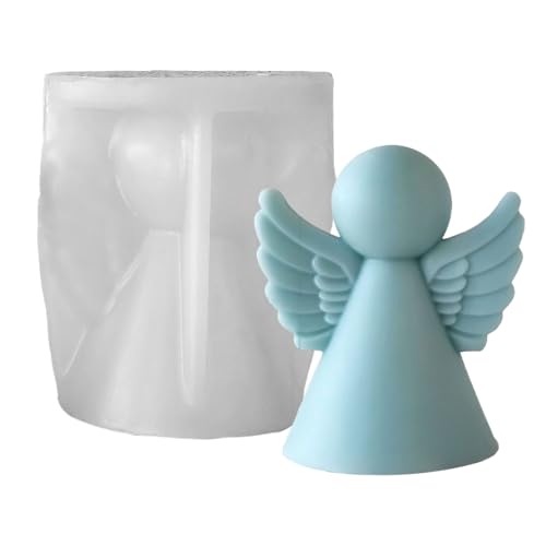 Engel Silikonform Gießformen, 3D Engel Silikon Kerzenform 3D Giessform Antihaft Bastelwerkzeug Für Kerzen, Seife, Gips, Handwerk, Ornamente von ZHUMCCY