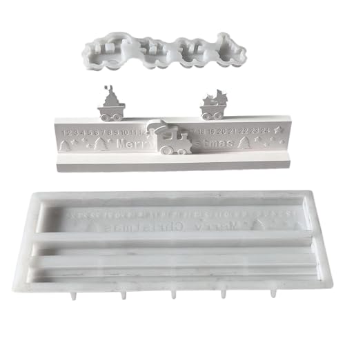Silikonformen Gießformen Weihnachten, Silikonform Weihnachten Adventskalender, Countdown Kalender Kalenderornamente Für Schule, Klassenzimmer, Studio von ZHUMCCY