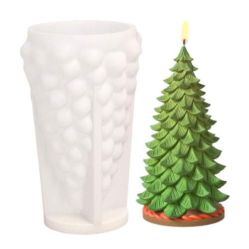 Weihnachtsbaum Kerzenformen, Weihnachten Kerzenform Silikon, Silikonform Tannenbaum Gießformen Weihnachtsdekoration Für Seife Gips Harz Gießkunst, 12,1x9x6 Cm Weihnachtsbaum Kerzenformen, Weihnachten Kerzenform Silikon, Silikonform Tannenbaum Gießformen Weihnachtsdekoration Für Seife Gips Harz Gießkunst, 12,1x9x6 Cm von ZHUMCCY