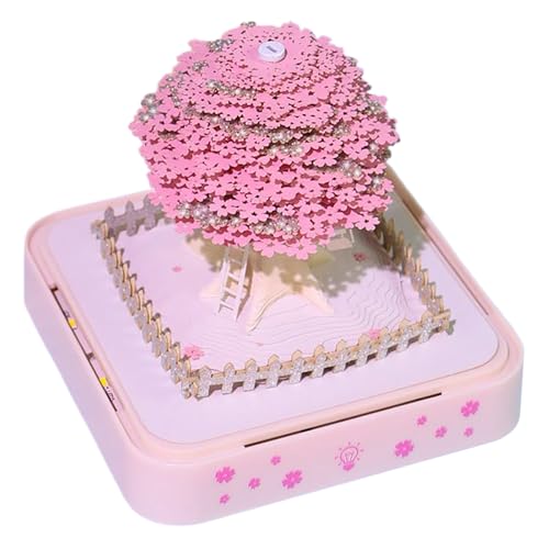 ZHUMCCY 3D Memo Block | 2026 Baum 3D Notizblock Kunst Kalender | Dekorative Skulptur Für Stabiles Zimmer Tisch Büro Klassenzimmer Schlafzimmer Wohnzimmer Konferenzraum Schule Lehrer von ZHUMCCY