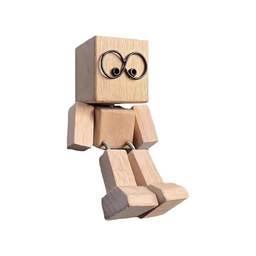 ZHUMCCY Schüttelnde Holzmann Figur, Wackelnder Holzfigur Männchen, Schüttelnde Füße Holzpuppe Auto Ornamente Lustige Armaturenbrett Deko Für Auto & Zuhause, 8x4cm ZHUMCCY Schüttelnde Holzmann Figur, Wackelnder Holzfigur Männchen, Schüttelnde Füße Holzpuppe Auto Ornamente Lustige Armaturenbrett Deko Für Auto & Zuhause, 8x4cm von ZHUMCCY