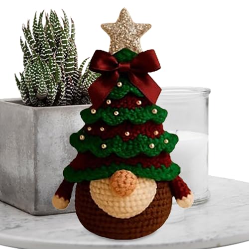 ZHUMCCY Weihnachts Häkel Bausatz | Beginner Weihnachts Häkelbaumwichtel Deko Set | Garn Vorrat Set Handarbeit Lernen Zu Hause Für Erwachsene Jugendliche Kinder Frauen Mädchen Weihnachtszeit Halloween ZHUMCCY Weihnachts Häkel Bausatz | Beginner Weihnachts Häkelbaumwichtel Deko Set | Garn Vorrat Set Handarbeit Lernen Zu Hause Für Erwachsene Jugendliche Kinder Frauen Mädchen Weihnachtszeit Halloween von ZHUMCCY