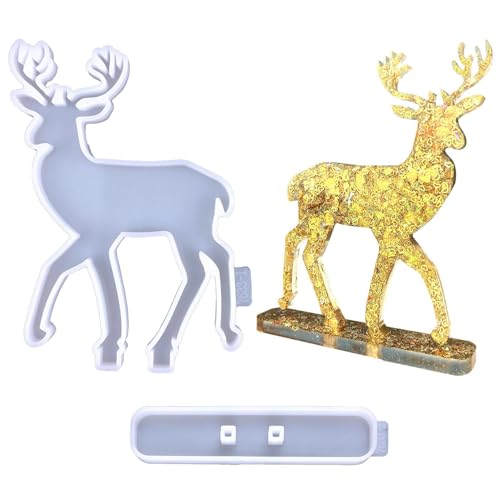 ZHUMCCY Weihnachts Silikonformen Für Epoxidharz | Hirsch Form,Niedliche Formen Mit Basis Für Seife Backwaren Süßigkeiten Handwerk Feiertagsdekoration Tisch Zuhause ZHUMCCY Weihnachts Silikonformen Für Epoxidharz | Hirsch Form,Niedliche Formen Mit Basis Für Seife Backwaren Süßigkeiten Handwerk Feiertagsdekoration Tisch Zuhause von ZHUMCCY