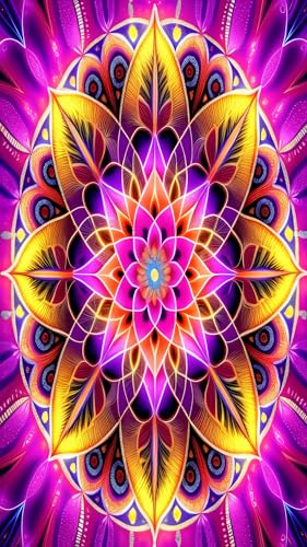 ZHUMUTO Diamond Painting Groß XXL Bilder Set Erwachsene,70x40 CM/27,5x15,7 Zoll Mandala,5D Diamant Painting Bilder Erwachsene mit Zubehör Stift Für Wohnzimmer Dekoration von ZHUMUTO