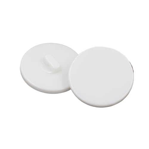 Knöpfe aus Kunstharz, hochwertige Knöpfe für Damen und Herren, Wollmantel, Anzug, Windbreaker, Menge: 20 Stück, Größe 10 - 34 mm (hellweiß, 30 mm) von ZHUNQU