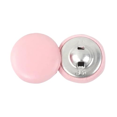 Kunstlederknöpfe, Jackendekorationen, runde Griffknöpfe, Bekleidungszubehör, Menge: 50 Stück, Größe 11–28 mm (Stift, 18 mm) von ZHUNQU