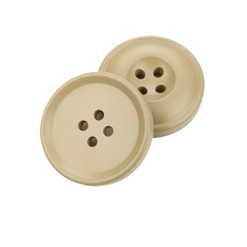 Runde Knöpfe, Vierloch-Knöpfe, Kunstharzknöpfe, Kunststoffknöpfe, Bekleidungszubehör, 20 Stück, Größe 15–25 mm, Khaki, 15 mm Runde Knöpfe, Vierloch-Knöpfe, Kunstharzknöpfe, Kunststoffknöpfe, Bekleidungszubehör, 20 Stück, Größe 15–25 mm, Khaki, 15 mm von ZHUNQU