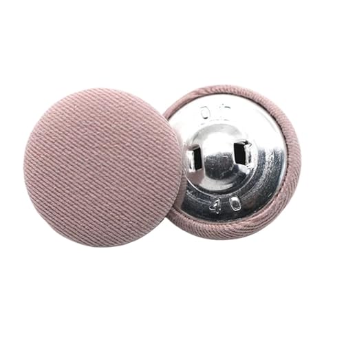 Runde Stoffbeutel, Metallknöpfe, Kleider-, Hemd-, Stoff-Schaft, Nähzubehör, Kleidung, DIY, 10 Stück, Größe 11 mm - 25 mm, Altrosa, 15 mm Runde Stoffbeutel, Metallknöpfe, Kleider-, Hemd-, Stoff-Schaft, Nähzubehör, Kleidung, DIY, 10 Stück, Größe 11 mm - 25 mm, Altrosa, 15 mm von ZHUNQU