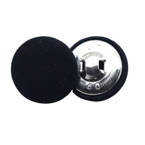 Runde Stoffbeutel, Metallknöpfe, Kleider-, Hemd-, Stoff-Schaft, Nähzubehör, Kleidung, DIY, 10 Stück, Größe 11 mm-25 mm, Marineblau, 18 mm Runde Stoffbeutel, Metallknöpfe, Kleider-, Hemd-, Stoff-Schaft, Nähzubehör, Kleidung, DIY, 10 Stück, Größe 11 mm-25 mm, Marineblau, 18 mm von ZHUNQU