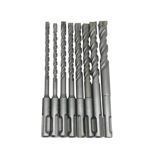 2 STÜCKE Elektrische Hammer Auswirkungen SDS PLUS Doppelhelix 4-Blatt Legierung Beton Bohrer(8 x 310mm/12.2in) von ZHUNTE