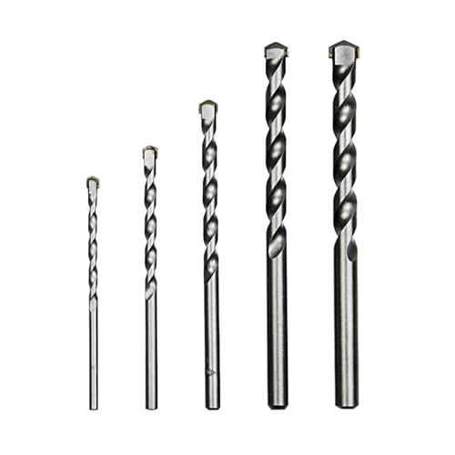 Concrete Masonry Alloy Drill Bit Set, Hard Masonry Drilling Drill Bits, 5PCS Size 4 5 6 8 10mm Power Tool Accessories(4mm) von ZHUNTE