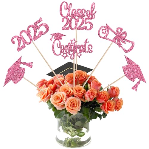 15 Stück 2025 Abschluss-Mittelstück-Stäbchen, Diplom, Congrats Grade Cap 2025, Tischblumen-Tafelaufsätze, Klasse 2025, Seniorenabschluss, Blumendekorationen für 2025, Abschlussfeier, Mottoparty 15 Stück 2025 Abschluss-Mittelstück-Stäbchen, Diplom, Congrats Grade Cap 2025, Tischblumen-Tafelaufsätze, Klasse 2025, Seniorenabschluss, Blumendekorationen für 2025, Abschlussfeier, Mottoparty von ZHUOWEISM
