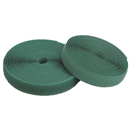 ZHURDFT Klettband for Aufnähen von Stoffen, 25 mm, Nicht klebende Befestigungsstreifen for Stoffe, Heimwerkerarbeiten, Heimtextilien(Dark Green,25MM x 25Yards) von ZHURDFT