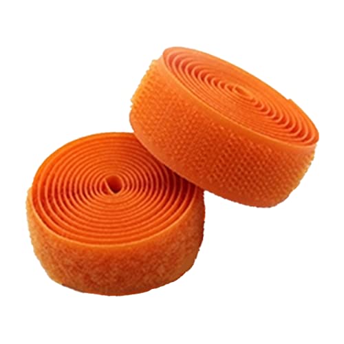 ZHURDFT Klettband for Aufnähen von Stoffen, 25 mm, Nicht klebende Befestigungsstreifen for Stoffe, Heimwerkerarbeiten, Heimtextilien(Orange,25MM x 5Yards) von ZHURDFT