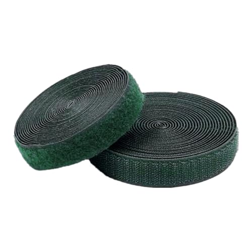 ZHURDFT Klettband for Aufnähen von Stoffen, 25 mm breite, Nicht klebende Nylon-Stoffstreifen for Aufnähen von Kleidung und Schuhen(Dark Green,25MM x 25 Yards) von ZHURDFT