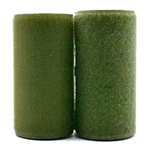 ZHURDFT Stoffnähen, 100 mm breites Klettband, Stoffband for Nähen, Klettband for Aufnähen auf Stoff, Nicht klebend, for Kleidungsreparaturen und Säume(ArmyGreen,100MM x 2Yard) von ZHURDFT